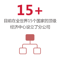 目前已在全球15个国家的顶级经济中心设立了分公司：康德环宇营销网络辐射全球